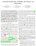 Cover page of Automated Insertion of Flushes and Fences for Persistency