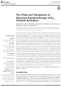 Cover page: The Trials and Tribulations of Structure Assisted Design of KCa Channel Activators