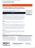 Cover page of Learning from Health Care Counselors' Perspectives on Health Care Worker Distress: A Qualitative Analysis.