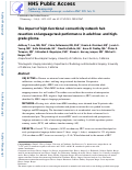 Cover page: The impact of high functional connectivity network hub resection on language task performance in adult low- and high-grade glioma.