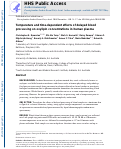 Cover page: Temperature and time-dependent effects of delayed blood processing on oxylipin concentrations in human plasma.