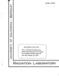 Cover page: USE OF THE UNSTEADY STATE METHOD FOR THE DETERMINATION OF THE THERMAL CONDUCTIVITY OF GASES