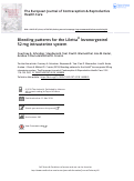 Cover page: Bleeding patterns for the Liletta® levonorgestrel 52 mg intrauterine system