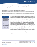 Cover page: Immune restoration with ibrutinib plus venetoclax in first-line chronic lymphocytic leukemia: the phase 2 CAPTIVATE study.