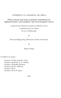 Cover page: Finite element and integral equation formulations for high -performance micromagnetic and electromagnetic solvers