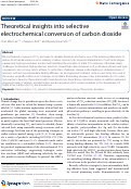 Cover page: Theoretical insights into selective electrochemical conversion of carbon dioxide