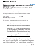 Cover page: Malaria treatment-seeking behaviour and recovery from malaria in a highland area of Kenya