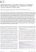 Cover page: Model-Based Estimates of the Effects of Efavirenz on Bedaquiline Pharmacokinetics and Suggested Dose Adjustments for Patients Coinfected with HIV and Tuberculosis