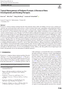 Cover page: Topical Management of Pediatric Psoriasis: A Review of New Developments and Existing Therapies.