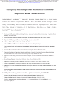 Cover page: Topologically Associating Domain Boundaries are Commonly Required for Normal Genome Function