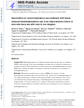 Cover page: Association of current substance use treatment with future reduced methamphetamine use in an observational cohort of men who have sex with men in Los Angeles