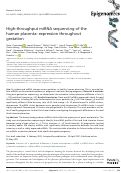 Cover page: High-throughput miRNA sequencing of the human placenta: expression throughout gestation