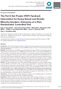 Cover page: The Put It Out Project (POP) Facebook Intervention for Young Sexual and Gender Minority Smokers: Outcomes of a Pilot, Randomized, Controlled Trial.