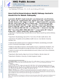 Cover page: Gene Set Enrichment Analsyes Identiify Pathways Involved in Genetic Risk for Diabetic Retinopathy