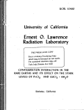 Cover page: CONFIGURATION INTERACTION IN THE R'.RE EARTHS AND ITS EFFECT ON THE STARK LEVELS OF PrC13 AND GdC13 o 6H2O