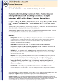 Cover page: Human factors/usability barriers to home medical devices among individuals with disabling conditions: in-depth interviews with positive airway pressure device users.