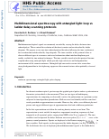 Cover page: Multidimensional spectroscopy with entangled light: loop vs ladder delay scanning protocols.