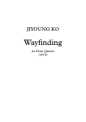 Cover page: Wayfinding