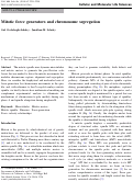 Cover page: Mitotic force generators and chromosome segregation
