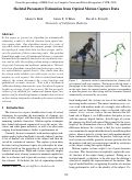 Cover page: Skeletal parameter estimation from optical motion capture data