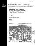 Cover page: Experimental Cross Sections for Reactions of Heavy Ions and 208Pb, 209Bi, 238U, and 248Cm Targets