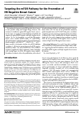 Cover page: Targeting the mTOR Pathway for the Prevention of ER-negative Breast Cancer