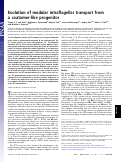 Cover page: Evolution of modular intraflagellar transport from a coatomer-like progenitor.