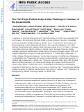 Cover page: The first single particle analysis Map Challenge: A summary of the assessments