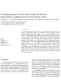 Cover page: A suspended-particle rosette multi-sampler for discrete biogeochemical sampling in low-particle-density waters