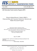 Cover page: Learning from Consumers: Plug-In Hybrid Electric Vehicle (PHEV) Demonstration and Consumer Education, Outreach, and Market Research Program