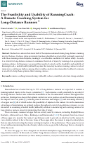 Cover page: The Feasibility and Usability of RunningCoach: A Remote Coaching System for Long-Distance Runners †
