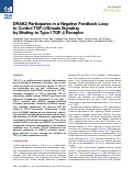 Cover page: DRAK2 Participates in a Negative Feedback Loop to Control TGF-Î²/Smads Signaling by Binding to Type I TGF-Î² Receptor