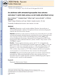 Cover page: Do adult men with untreated hypospadias have adverse outcomes? A pilot study using a social media advertised survey.