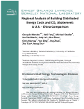 Cover page: Regional Analysis of Building Distributed Energy Costs and CO2 Abatement: 
A U.S. - China Comparison