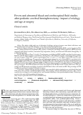 Cover page: Fevers and abnormal blood and cerebrospinal fluid studies after pediatric cerebral hemispherectomy: impact of etiology and age at surgery.