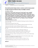 Cover page: Household paired design reduces variance and increases power in multi-city gut microbiome study in multiple sclerosis.