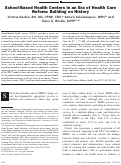 Cover page: School-based health centers in an era of health care reform: building on history.