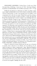 Cover page: Manfred Engelbert. Violeta Parra. Lieder aus Chile: Zweisprachige Anthologie. Canciones de Chile: Antología bilingüe