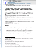 Cover page: Physician training in self-efficacy enhancing interviewing techniques (SEE IT): Effects on patient psychological health behavior change mediators