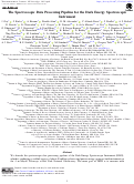 Cover page: The Spectroscopic Data Processing Pipeline for the Dark Energy Spectroscopic Instrument