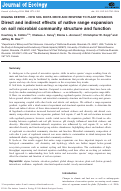 Cover page: Direct and indirect effects of native range expansion on soil microbial community structure and function