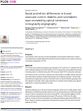 Cover page: Racial and ethnic differences in foveal avascular zone in diabetic and nondiabetic eyes revealed by optical coherence tomography angiography