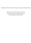 Cover page: Integrating the Arts into Science Teaching and Learning: a Literature Review
