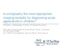 Cover page: Defining the role of ultrasound in the imaging workup for suspected acute apprendicitis in children at Rady Children's Hospital San Diego