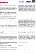 Cover page: SARS-CoV-2 variant exposures elicit antibody responses with differential cross-neutralization of established and emerging strains including Delta and Omicron