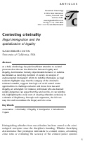 Cover page: Contesting criminality