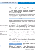 Cover page: Evaluation of BGJ398, a Fibroblast Growth Factor Receptor 1-3 Kinase Inhibitor, in Patients With Advanced Solid Tumors Harboring Genetic Alterations in Fibroblast Growth Factor Receptors: Results of a Global Phase I, Dose-Escalation and Dose-Expansion Study