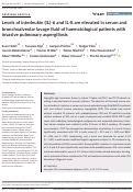 Cover page: Levels of interleukin (IL)‐6 and IL‐8 are elevated in serum and bronchoalveolar lavage fluid of haematological patients with invasive pulmonary aspergillosis