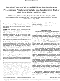 Cover page: Perceived Versus Calculated HIV Risk: Implications for Pre-exposure Prophylaxis Uptake in a Randomized Trial of Men Who Have Sex With Men.
