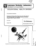 Cover page: Estimation of Neutron Dose Equivalent at the Mezzanine of the Advanced Light Source and the Laboratory Boundary Using the ORNL Program MORSE